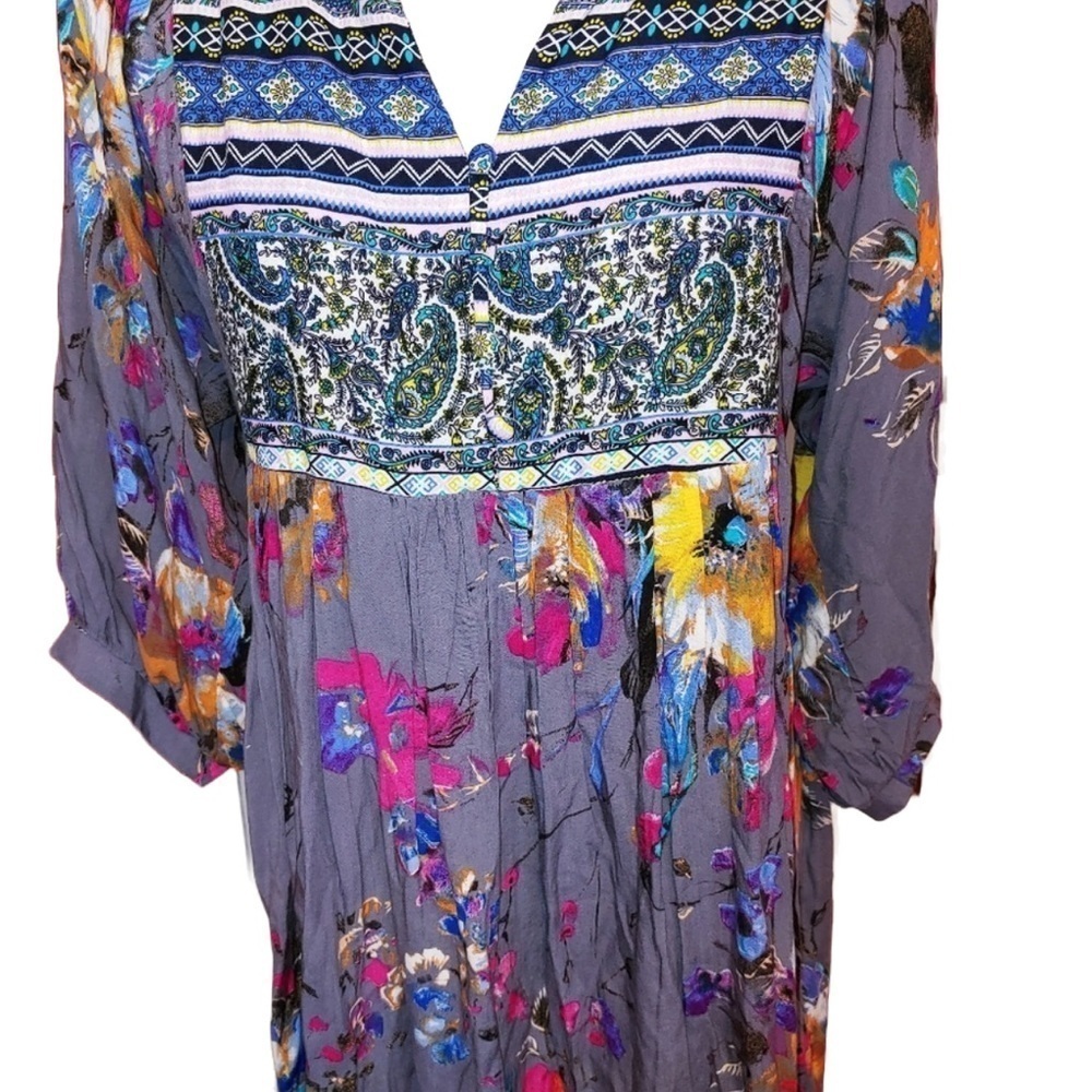 Umgee BOHO Floral Dress S